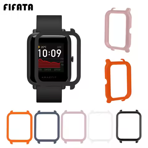 FIFATA Protective Case For Huami Amazfit Bip S Watch Cover PC Plastic Shell Bumper For Huami Amazfit