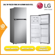 LG GV-B242PLGB 263L Top Freezer Fridge in Platinum Silver Steel - GVB242PLGB