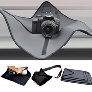 Roadfisher กันน้ำกล้องห่อผ้าปกป้องปกผ้าห่มแทรกสำหรับ Canon 5D3 6D 7D Nikon D810 D5  DSLR 70-200มิลลิเมตรเลนส์