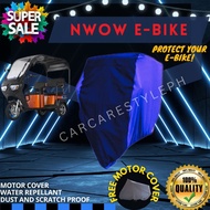 NWOW E BIKE THREE WHEELS WITH BACK PASSENGER SEAT AND ROOF WATER REPELLANT SCRATCH