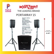 KONZERT PORTARRAY 15 ARRAY SYSTEM , 8 pcs 4" Linear array and 15" Subwoofer