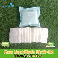 Kasa Lipat Medis Steril Kain Perban Penutup  Luka Operasi Besar 10 Cm x10 Cm