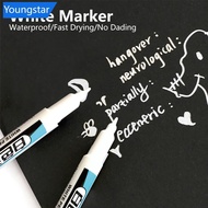 【FY】  0.7/1/2mm White Permanent Paint Pen Acrylic Marker Waterproof Oily Pens Deep Hole Marker A6F8