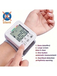1入組手腕式血壓計，具有大型液晶屏幕和語音提示