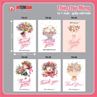 TH-00 to TH-06, Combo of 100 Holiday Greeting Cards March 8, October 20 VINH LIEN Size 7x10cm, print