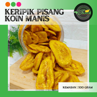 Keripik Kripik Pisang Koin Bulat Manis Kiloan Pisang Dolar Kiloan