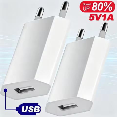 5V 1A USB Phone Charger Universal EU Plug Fast Charging Wall Adapter For iPhone Samsung Xiaomi Huawe