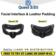 AMVR (v2) Facial Interface & Sweatproof Leather Padding Cushion for Meta Quest 3 / Meta Quest 3S
