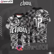 2023 CHOII EDITION Baju Tshirt Lelaki Thailand Viral Jersey Ootd Collar Blvckroseapparel Polo Shirt 