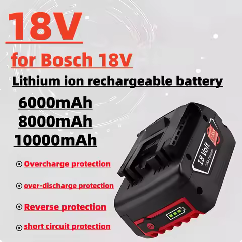 18V-6.0A /8.0Ah /10.0Ah Lithium Ion Battery For Bosch Cordless Drill BAT609 BAT609G BAT618 BAT618G B