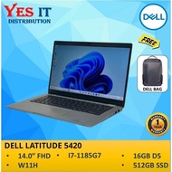DELL 5420 REFURBISHED PREMIUM (1 YR WARRANTY)  - 14.0" LAPTOP - INTEL CORE i7 GEN 11 - 512GB SSD - 1