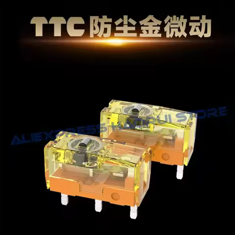 2Pcs~10Pcs TTC Dustproof Gold Switch 80 Million Clicks Lifetime button mouse microswitch 3-pin gold 