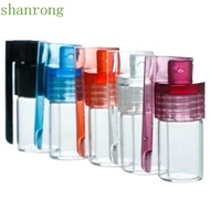 SHANRONG Glass Bottles, Household 31mm/15mm Pill Box, Medicine Organizer Portable Mini Multicolor Snuff Snorter Bottle Household