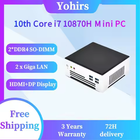 11th Gen i7 1165G7 Mini PC i9 10880H 2*DDR4 2*M.2 SSD 2*LAN 6USB3.0 Diy Desktop Computer Intel Nuc W