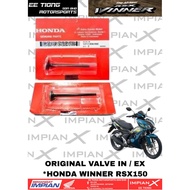VALVE INTAKE / EXHAUST *14711 (IN) / *14721-K56-N00 (EX) FOR HONDA WINNER RSX150 ORIGINAL BSH HONDA 