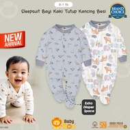 NEW!! BABY LEON BABY Sleepsuit Closed Legs Newborn Sleepsuit Girls Clothes 0-12 Months GY-052