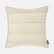 Stripes Chenille Cushion Cover 22 - Ivory Grey