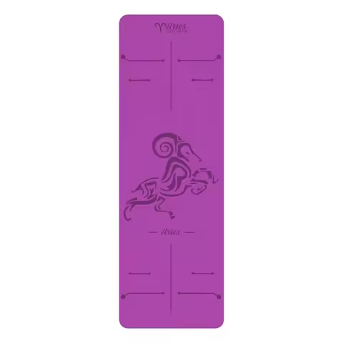 Aries TPE Yoga mat non-slip, eco-friendly fitness exercise mat with carrying belt, professional yoga