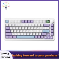 AK820 MAX Wireless Mechanical Keyboard Full-Key Hot Swappable Gaming Keyboard with 0.85 Inch TFT Col
