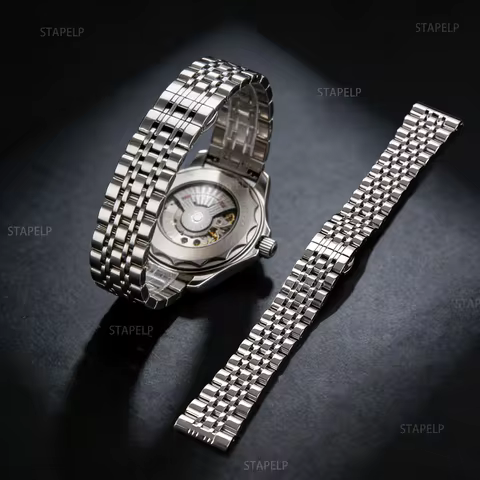 20mm 22mm Solid Stainless Steel Strap Universal Quick Release WatchBand Universal Flat Metal Interfa