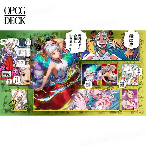 One Piece Opcg Playmat Card Game Yamato Anime Playmat High-Quality Card Game Mat 60*35Cm