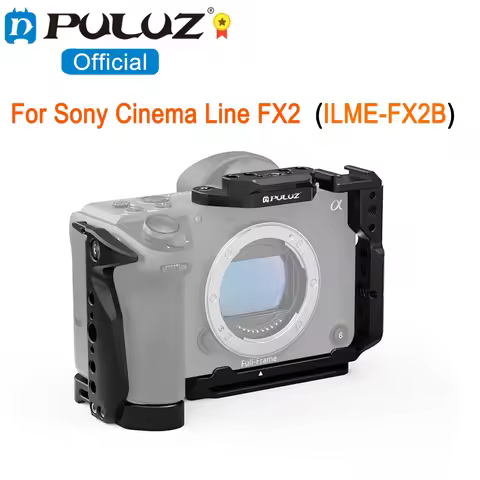 PULUZ FX2 Metal Video Camera Cage For Sony Cinema Line FX2, ILME-FX2B Camera Aluminum-alloy Stabiliz