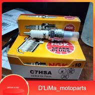 10 PCS PACKAGE C7HSABUSI NGK C7 SPARK PLUGBUSI NGK FOR MIO, GRAND, SUPRA X OLD, F1ZR