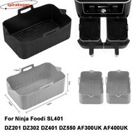 SPIRAKOGEO Air Fryer Basket, Reusable Silicone Air Fryer Baking Tray, Baking Utensils Rectangle Air 