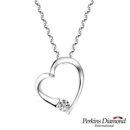 PERKINS Birkins-Heart Series PT950 Platinum Diamond Necklace