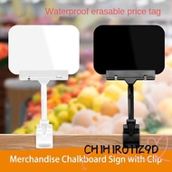 CHIHIRO11Z9D Food Price Label, Erasable with Clip Chalkboard Price Tag, Rewritable A4 A5 A6 Waterpro