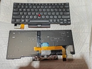 คีย์บอร์ด Thinkpad Lenovo X13 L13 X280 A285 X390 X395 แบบอังกฤษ UK พร้อมแสงหลังจอ ชิ้นส่วนอุปกรณ์เสร