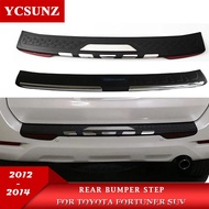 Rear Bumper Step Car Accessories Rear Step Trim For Toyota Fortuner SUV 2012 2013 2014