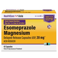 Esomeprazole Magnesium 20 mg – 42 Delayed-Release Capsules – Acid Reducer, Treats Frequent Heartburn