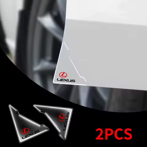 2pcs Transparent Silicone Anti-Scratch Stickers Car Door Corner Protection Cover For Lexus F SPORT G