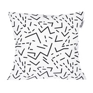 Black Line Cushion - Sofa Cushion - 40 x 40