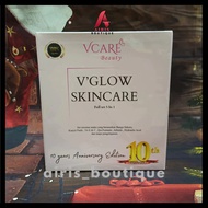 ORIGINAL HQ VCARE SKINCARE TRIAL SET 4in1 AND FULL SET 5in1 new packaging 10th anniversary 💎