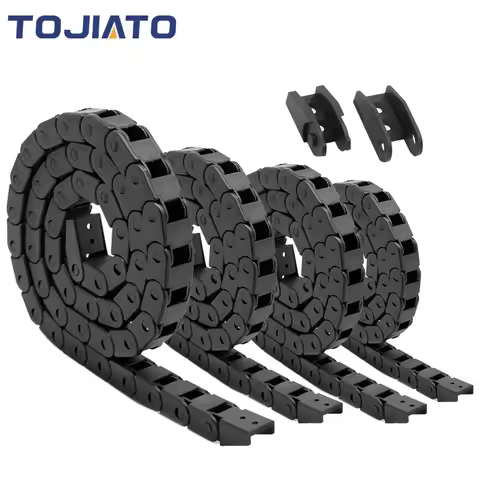 Cable Drag 7x7 10x10 10x15 L1000mm Chain Wire Carrier with End Connectors for CNC 3D Printer Engravi