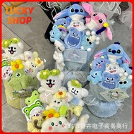 Line drawing puppy doll finished bouquet birthday gift graduation gift Valentine's Day anniversary