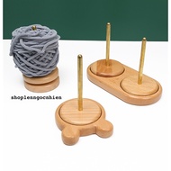 Wool spindle for yarn rack