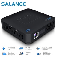 Salange P15 Android 9.0 5G Wifi DLP Projector HDMI-Compatible Home Theater Beamer Air Miracast BT 4.0 3D 4K Mini Proyect