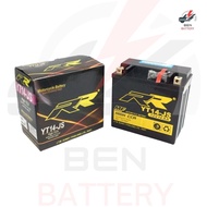 แบตเตอรี่ ยี่ห้อ RR รุ่น YT14-JS 12V. 14Ah. แบตแห้ง สำหรับใส่รถมอเตอร์ไซด์ BIG BIKE ราคา 1285 บาท