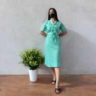 Dress Natal Dan Imlek Bahan Brokat Lapis Satin Velvet Mewah Premium Gaun Pesta Brukat Sangchi Dress 