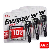 Energizer MAX 2A 3A 12pcs Per Card MAX Energizer Alkaline Battery AA / AAA