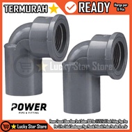 Power Fauset Elbow Faucet Internal Thread Aw 1 3⁄4 1⁄2x3⁄4 Inch Pvc Pipe Fitting Knee Per 6 Pcs Thic