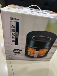 免運✨全新便宜售🔥「Glolux」智能觸控式晶鑽玻璃氣炸鍋（綠金香）