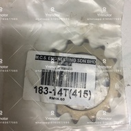 415 -14 sprocket depan 415 yamaha size 14 y15/y125/lc135/srl110/y110
