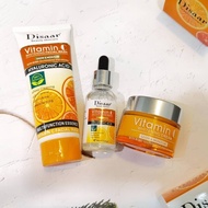 DISAAR 3 IN 1 AMAZING HA Vitamin C Glow & Moisture Whitening Face Cream, Face Serum & Facial Cleanse