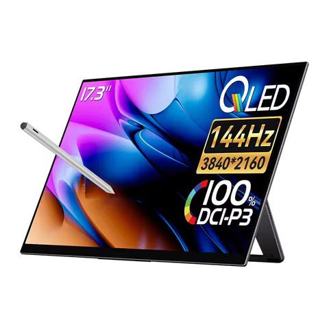 EHOMEWEI Portable Monitor D4 Pro 4K144Hz 100%DCI-P3 Stylus Touch Monitors For Switch 2 Laptop PC PS5