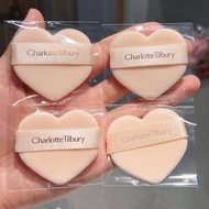 CT powder compact original replacement puff, small gold tray, special for setting makeup, heart-shap