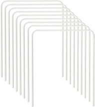 ApudArmis Croquet Wickets Standard Size, Set of 9 White Square Arrow Wickets Rplacement for 28In or 